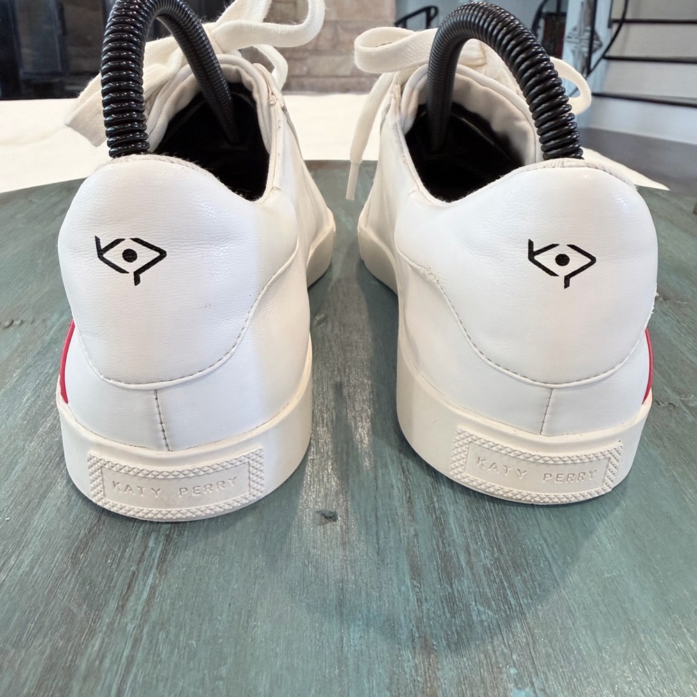Katy Perry The Rizzo Rainbow Sneakers Women’s Size 8 White Lace Up Shoes - Picture 8 of 12
